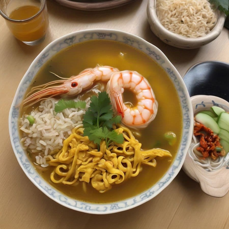 Turmeric Noodle Soup / Mi Quang