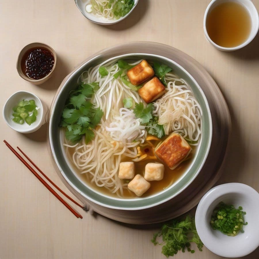 Vegetarian Noodle Soup / Tàu Hu