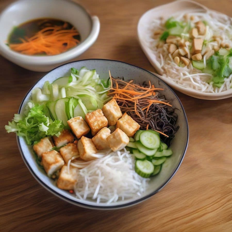 Vegetarian Vermicelli / Bun Chay Vegetarian