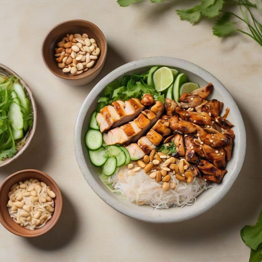 Grilled Chicken Vermicelli / Bun Ga Nuong